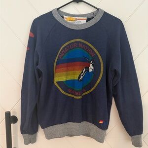 Aviator Nation Women's Blue Sweatshirt